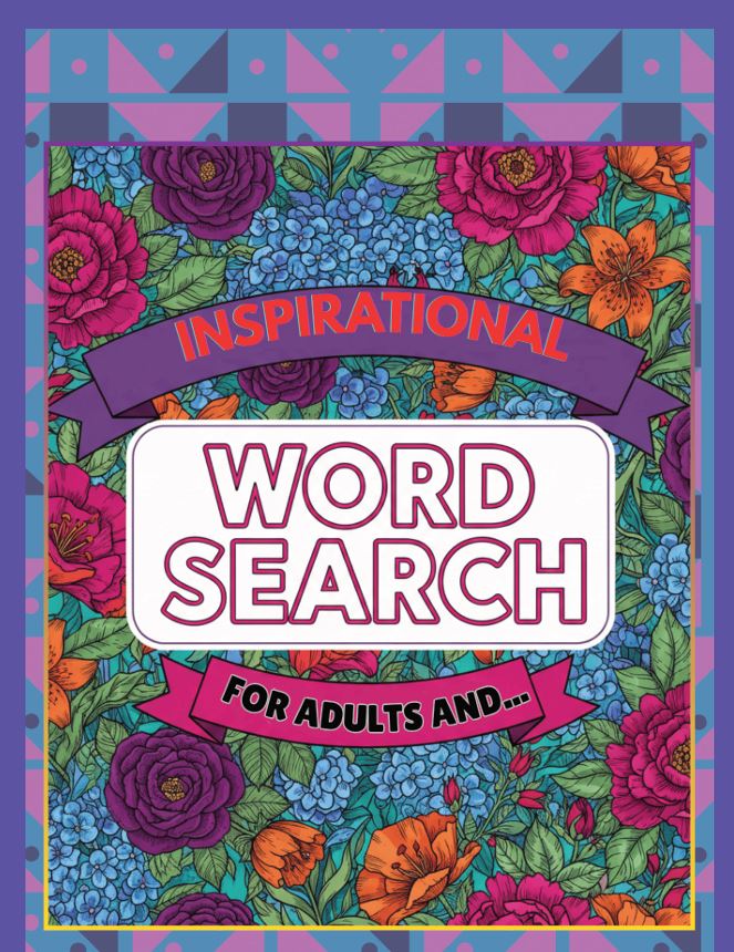 Inspirational word search for adults: Large Print Word Search for Adults, Teens & Seniors to Keep the Brain Active & Mind Relaxed with Positive and Good Vibes Words cover